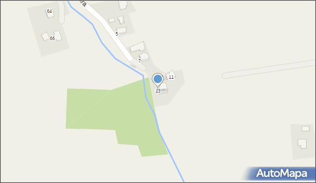 Ochaby Wielkie, Pietera Józefa, prof., 13, mapa Ochaby Wielkie