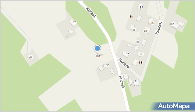 Odolion, Piaskowa, 30a, mapa Odolion