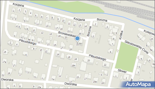 Olkusz, Piłsudskiego Józefa, marsz., 21, mapa Olkusz