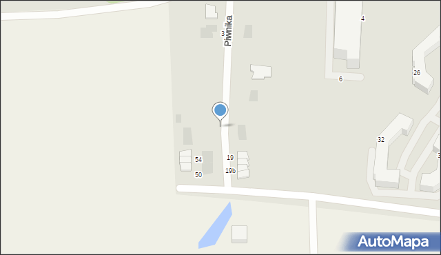 Olsztyn, Piwnika Jana, mjr., 29, mapa Olsztyna