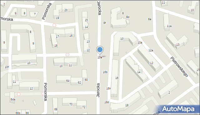 Olsztyn, Piotrowskiego Floriana, 10e, mapa Olsztyna