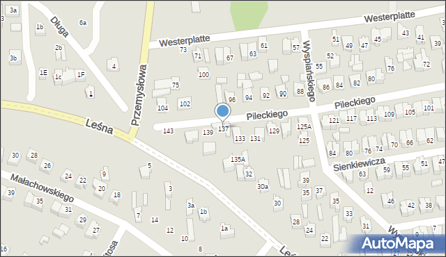 Opoczno, Pileckiego Witolda, rtm., 137, mapa Opoczno