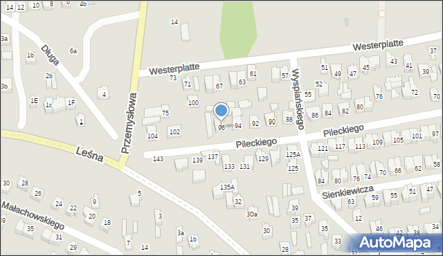 Opoczno, Pileckiego Witolda, rtm., 96, mapa Opoczno