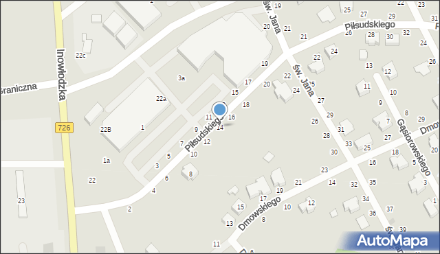 Opoczno, Piłsudskiego Józefa, marsz., 14, mapa Opoczno