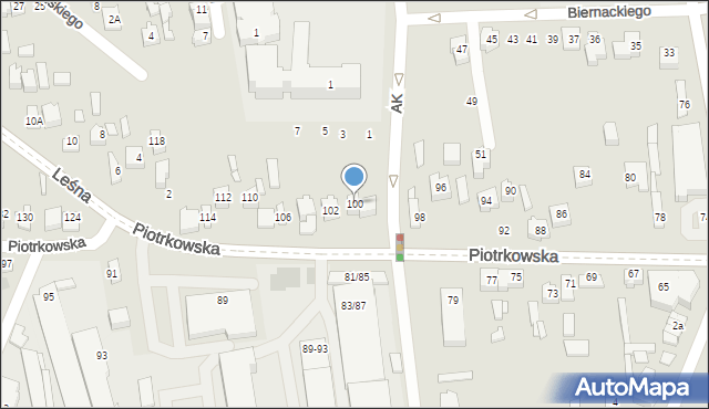 Opoczno, Piotrkowska, 100, mapa Opoczno