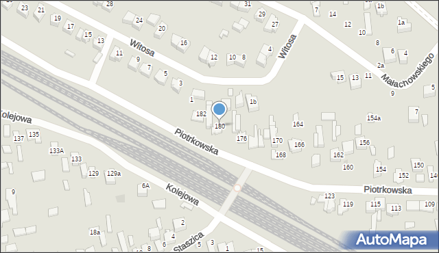 Opoczno, Piotrkowska, 180, mapa Opoczno
