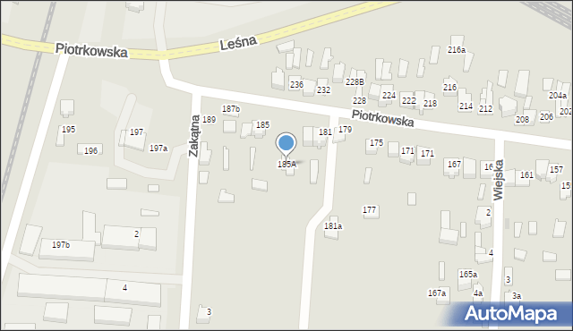 Opoczno, Piotrkowska, 185A, mapa Opoczno