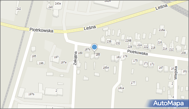 Opoczno, Piotrkowska, 187, mapa Opoczno