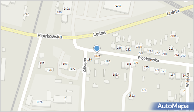 Opoczno, Piotrkowska, 187b, mapa Opoczno