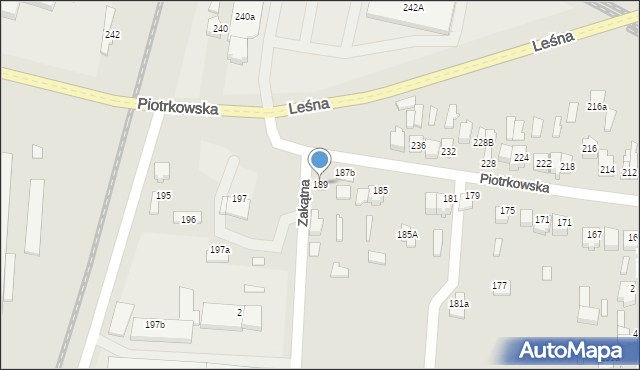 Opoczno, Piotrkowska, 189, mapa Opoczno