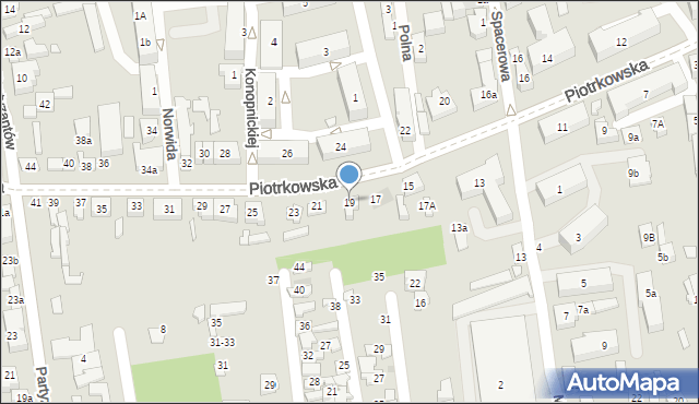 Opoczno, Piotrkowska, 19, mapa Opoczno