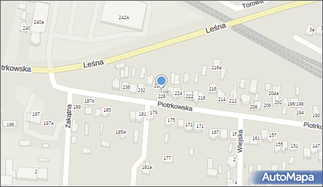 Opoczno, Piotrkowska, 228A, mapa Opoczno