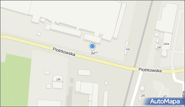 Opoczno, Piotrkowska, 244, mapa Opoczno