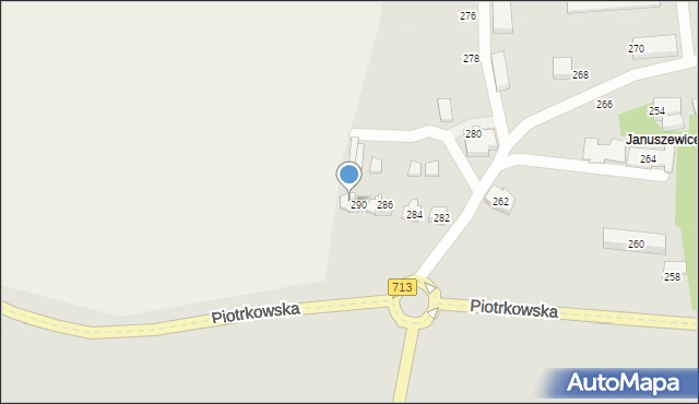 Opoczno, Piotrkowska, 292, mapa Opoczno