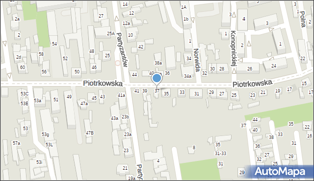 Opoczno, Piotrkowska, 37, mapa Opoczno