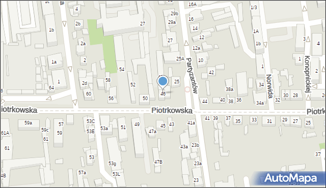 Opoczno, Piotrkowska, 46, mapa Opoczno