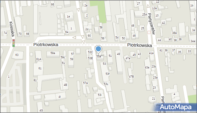 Opoczno, Piotrkowska, 53a, mapa Opoczno