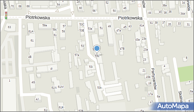 Opoczno, Piotrkowska, 53L, mapa Opoczno