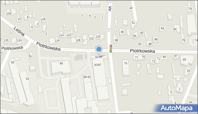 Opoczno, Piotrkowska, 81/85, mapa Opoczno