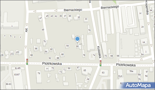 Opoczno, Piotrkowska, 82, mapa Opoczno