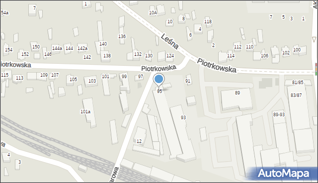 Opoczno, Piotrkowska, 95, mapa Opoczno