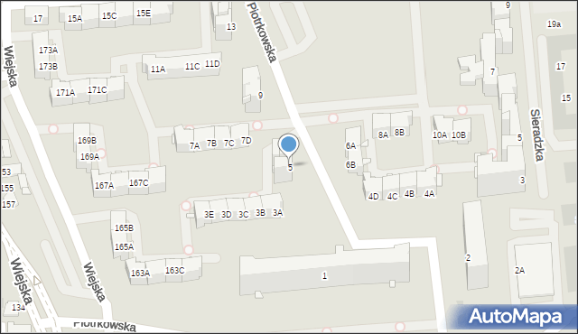 Opole, Piotrkowska, 5, mapa Opola