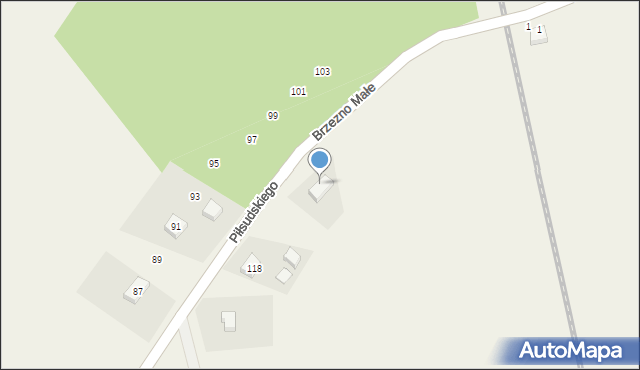 Osolin, Piłsudskiego Józefa, marsz., 122, mapa Osolin