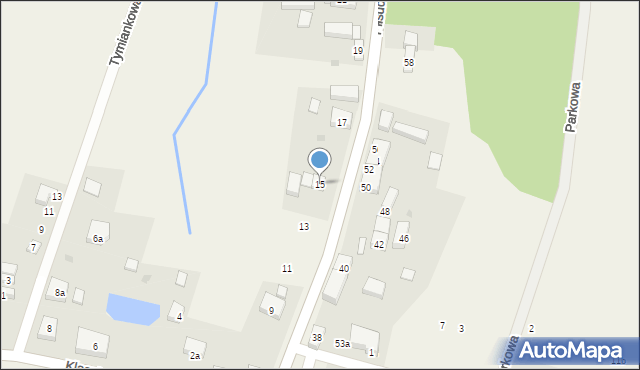 Osolin, Piłsudskiego Józefa, marsz., 15, mapa Osolin