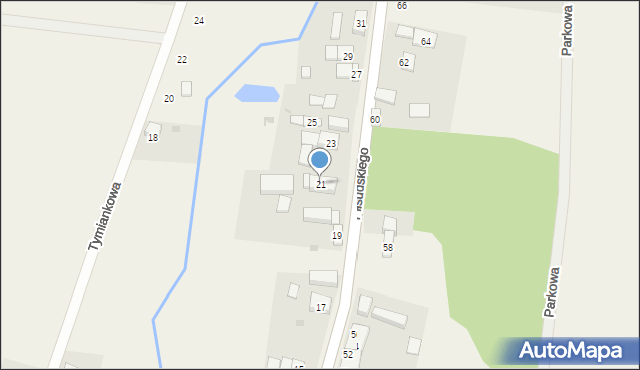 Osolin, Piłsudskiego Józefa, marsz., 21, mapa Osolin