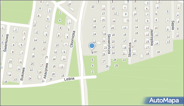 Osolin, Piłsudskiego Józefa, marsz., 8, mapa Osolin