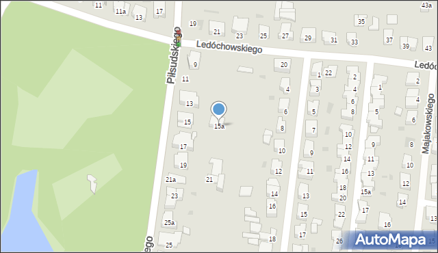 Ostrów Wielkopolski, Piłsudskiego Józefa, marsz., 15a, mapa Ostrów Wielkopolski