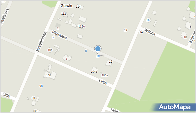 Ostrowiec Świętokrzyski, Pigwowa, 10, mapa Ostrowiec Świętokrzyski