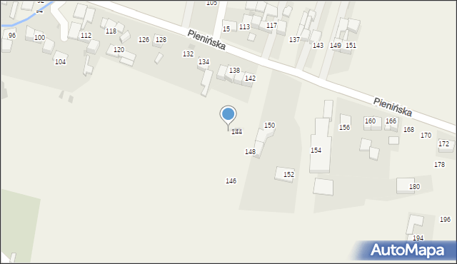 Ostrowsko, Pienińska, 144a, mapa Ostrowsko