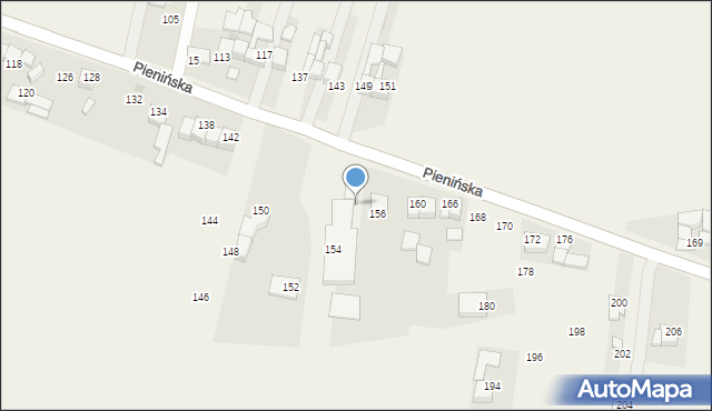 Ostrowsko, Pienińska, 158, mapa Ostrowsko