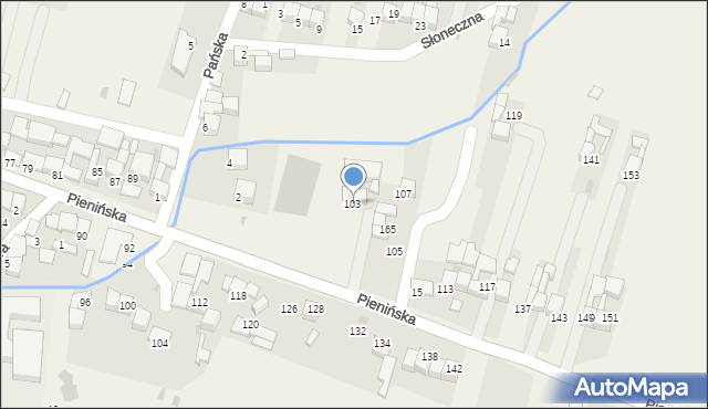 Ostrowsko, Pienińska, 17, mapa Ostrowsko
