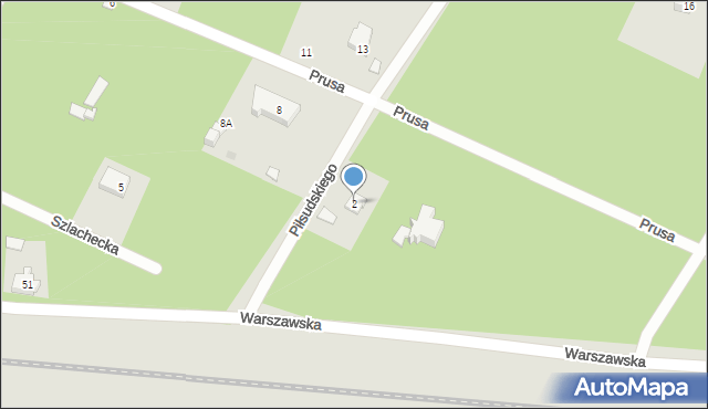 Otwock, Piłsudskiego Józefa, marsz., 2, mapa Otwock