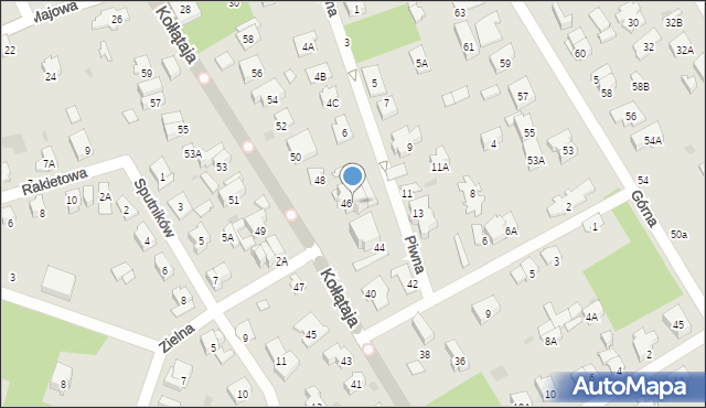 Otwock, Piwna, 10, mapa Otwock