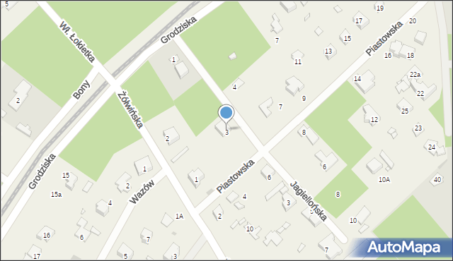 Owczarnia, Piastowska, 5, mapa Owczarnia