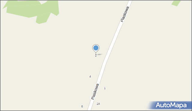 Owczary, Piaskowa, 2, mapa Owczary