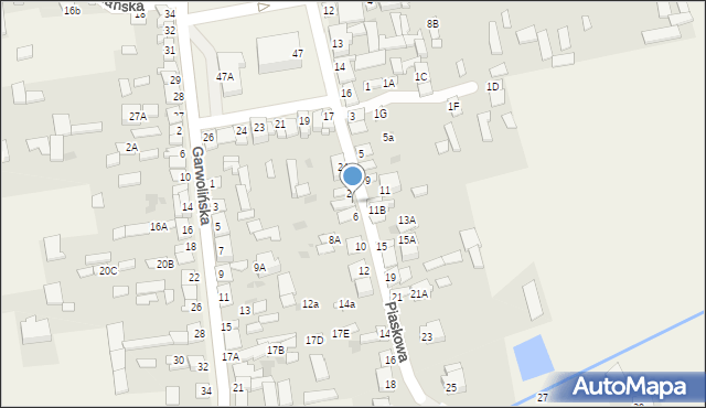 Parysów, Piaskowa, 4, mapa Parysów