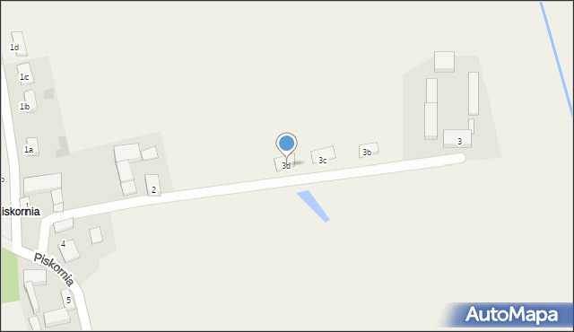 Pawłowo, Piskornia, 3d, mapa Pawłowo