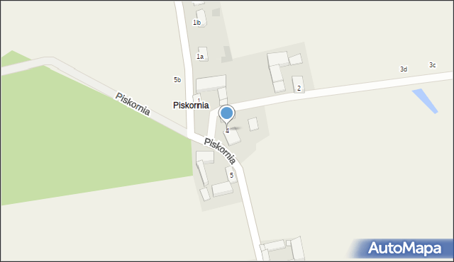 Pawłowo, Piskornia, 4, mapa Pawłowo