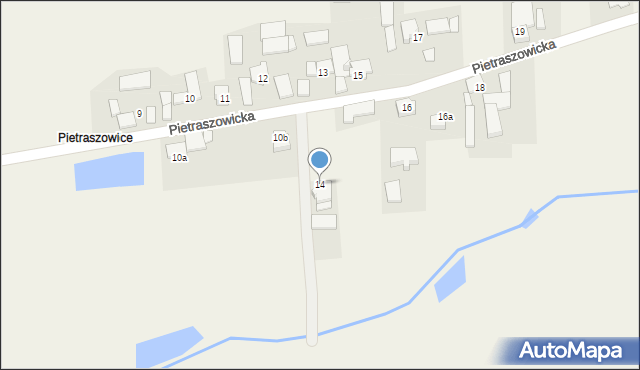 Pawonków, Pietraszowicka, 14, mapa Pawonków