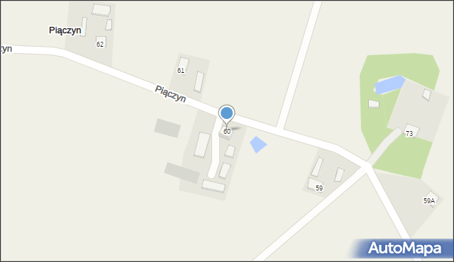 Piączyn, Piączyn, 60, mapa Piączyn