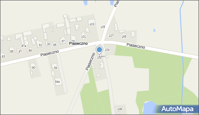 Piaseczno, Piaseczno, 102, mapa Piaseczno