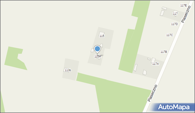 Piaseczno, Piaseczno, 115A, mapa Piaseczno