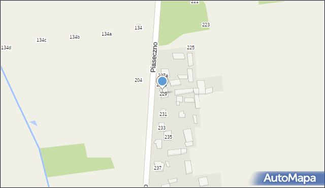 Piaseczno, Piaseczno, 229, mapa Piaseczno