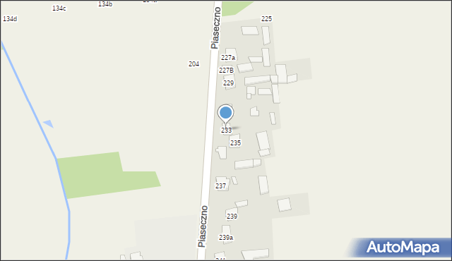 Piaseczno, Piaseczno, 233, mapa Piaseczno