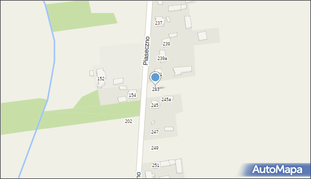 Piaseczno, Piaseczno, 243, mapa Piaseczno