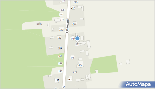 Piaseczno, Piaseczno, 273, mapa Piaseczno